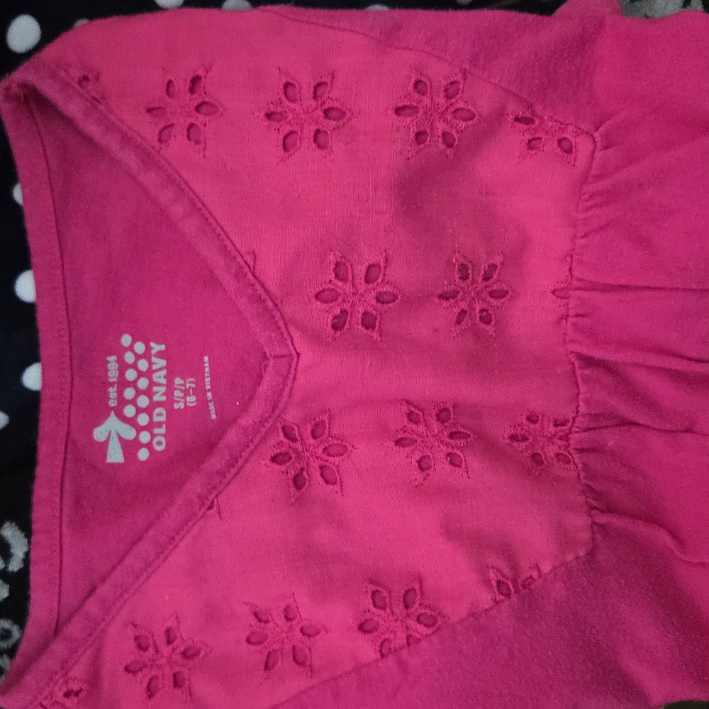 Old Navy Girls' Clothing Sizes Small Size 6/7 Pink Shirt